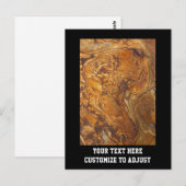 砂岩抽象芸術模様 ポストカード (正面/裏面)