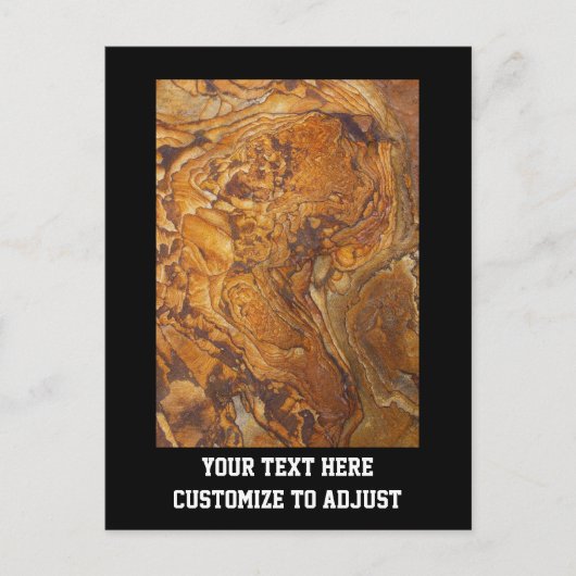 砂岩抽象芸術模様 ポストカード (正面)