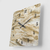 砂岩文様 スクエア壁時計 (傾斜)