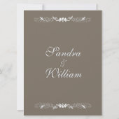 砂岩結婚式招待状 招待状 (裏面)