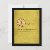 砂岩背景イタリアンな夜パーティーの招待 招待状 (裏面)