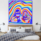 砂嵐 キャンバスプリント (インサイチュ (寝室))