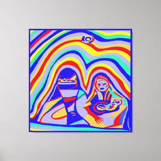 砂嵐 キャンバスプリント (正面)