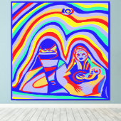 砂嵐 キャンバスプリント (インサイチュ (ウッドフロア))