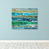 砂州、フィートデソト キャンバスプリント (インサイチュ (ウッドフロア))