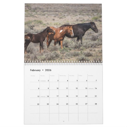 砂手洗い場の口ひげ カレンダー (2月 2026)