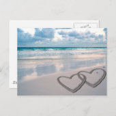 砂描ハート ポストカード (正面/裏面)