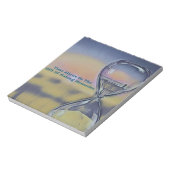 砂時計かわいらしのビーチスケープ思い出を引用文 ノートパッド (回転)