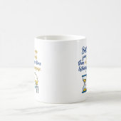 砂時計とプロフィールの引用 コーヒーマグカップ (中央)