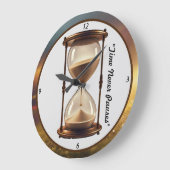 「砂時計の反射」 ラージ壁時計 (傾斜)