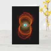 砂時計の星雲の宇宙天文学 カード (黄色い花)