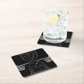 砂時計の死のコースター スクエアペーパーコースター (インサイチュ)