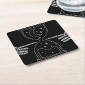 砂時計の死のコースター スクエアペーパーコースター (アングル)