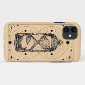 砂時計の砂時計の太陽の月のタロットカード Case-Mate iPhoneケース (裏面(横))