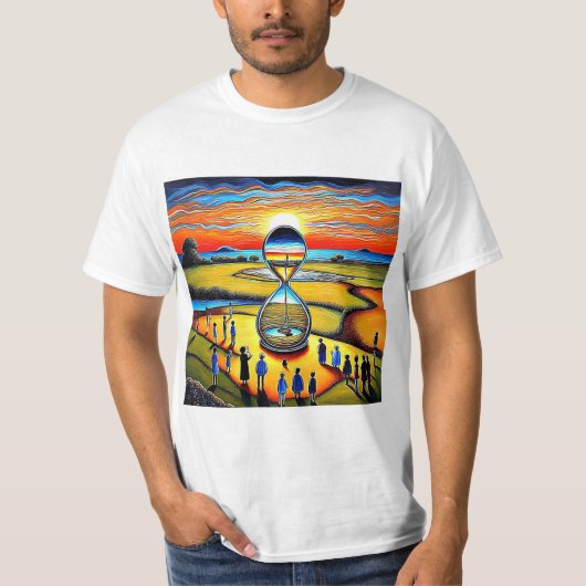 砂時計の砂3 Tシャツ (正面)