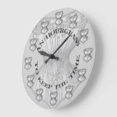 砂時計コルセット ラージ壁時計 (傾斜)