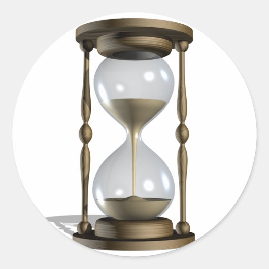 砂時計シール ラウンドシール (正面)