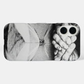 砂時計タイムサンドハンズスケッチ超現実暗黒アート Case-Mate iPhoneケース (裏面 (横))