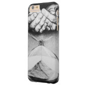 砂時計タイムサンドハンズスケッチ超現実暗黒アート Case-Mate iPhoneケース (裏面左)