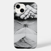 砂時計タイムハンズシュールスケッチダークアートクール Case-Mate iPhoneケース (裏面)