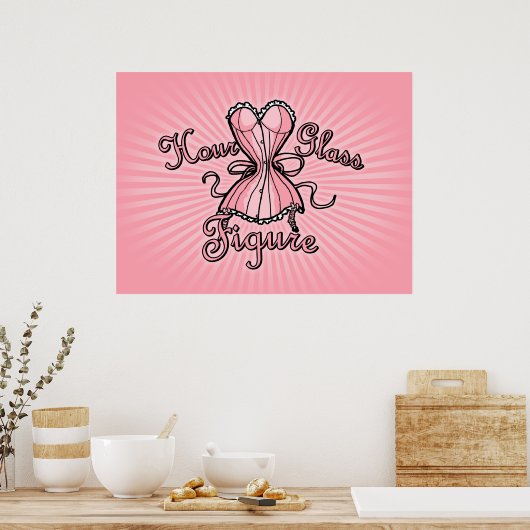 砂時計姿 ポスター (キッチン)