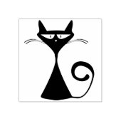 砂時計猫のアートスタンプ ラバースタンプ (インプリント)