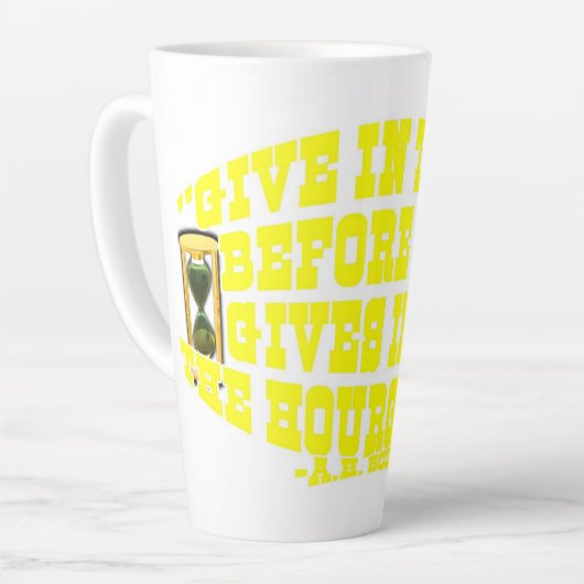 砂時計 カフェラテマグ (左アングル)