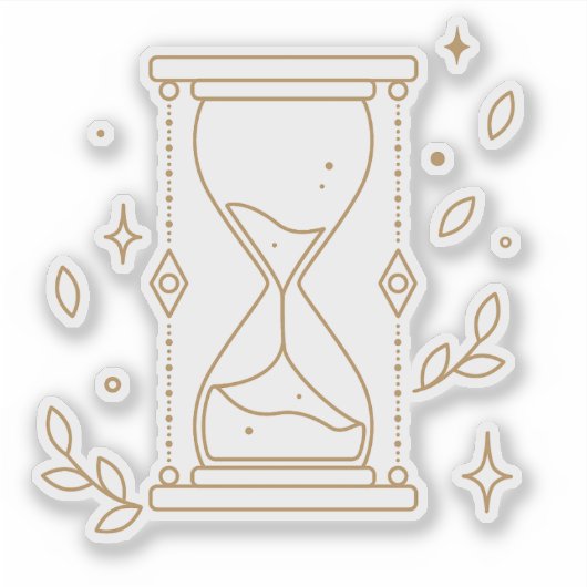 砂時計 シール (正面)