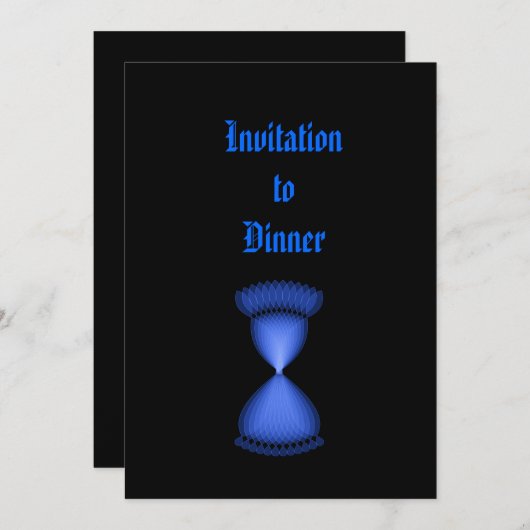 砂時計 招待状 (正面/裏面)