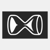 砂時計 長方形シール (正面)