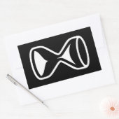 砂時計 長方形シール (封筒)