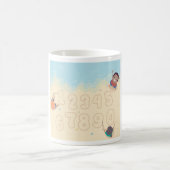 砂書のコーヒーマグの子供の数 コーヒーマグカップ (中央)