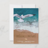 砂書の🌊🐚ビーチ日付の保存 セーブザデート (正面)