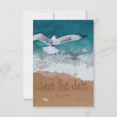 砂書の🌊🐚ビーチ日付の保存 セーブザデート (裏面)