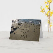 砂書の中 カード (黄色い花)