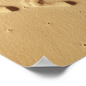 砂書の'希望'とのビーチ ポスター (角)