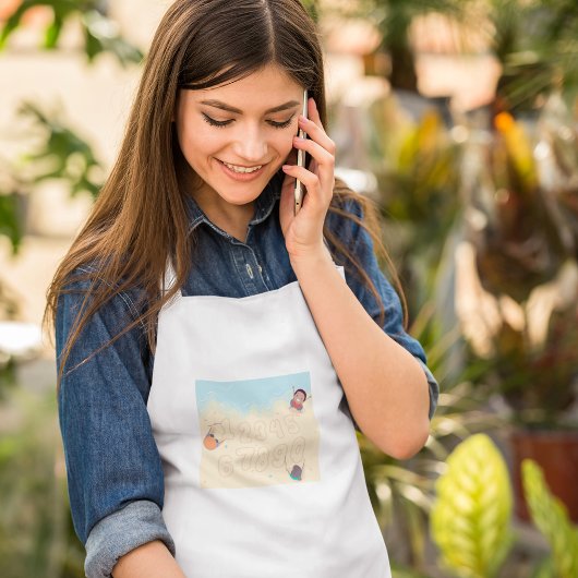 砂書大人エプロンの子供の数 スタンダードエプロン