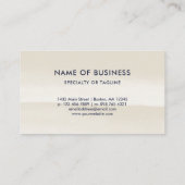 砂水カラーウォッシュ – ミニマモダンリスト 名刺 (裏面)