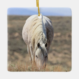 砂洗い流域野生の馬セラミックオーナメント セラミックオーナメント