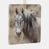 砂洗い流域野生の馬セラミックオーナメント セラミックオーナメント (右)