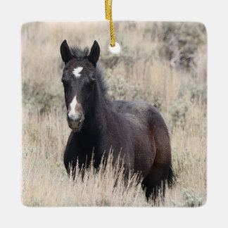 砂洗い流域野生の馬セラミックオーナメント セラミックオーナメント