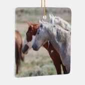 砂洗い流域野生の馬セラミックオーナメント セラミックオーナメント (右)