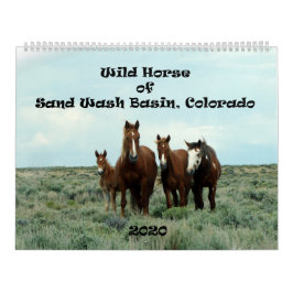 砂洗盆地の山馬 カレンダー