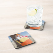 砂浜で木の幹でつるすバッグ コースター (右側)