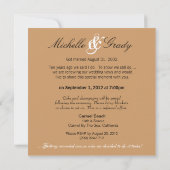 砂浜にあなたたちの名前を入れて！星の魚カップル 招待状 (裏面)