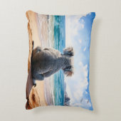 砂浜に座るコアラ アクセントクッション (裏面(縦))