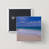 砂浜に泡立つ海洋波 缶バッジ (正面&裏面)