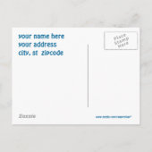 砂浜のオープンハウスの郵便はがき インビテーションポストカード (裏面)