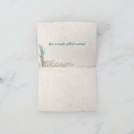 砂浜のサングラス カード (内部)