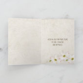 砂浜のサーフと記念日のハート カード (内部)